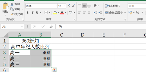 Excel如何制作三维饼状图 Excel制作三维饼状图方法插图1