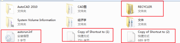 U盘中了RECYCLER病毒怎么办插图1