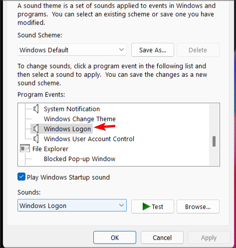 Win11启动声音如何设置？Win11开机声音设置