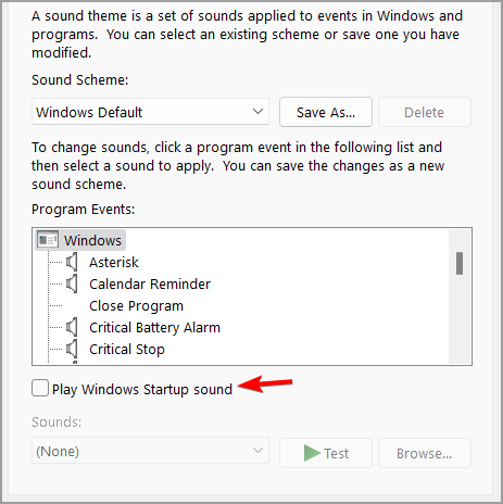 Win11启动声音如何设置？Win11开机声音设置