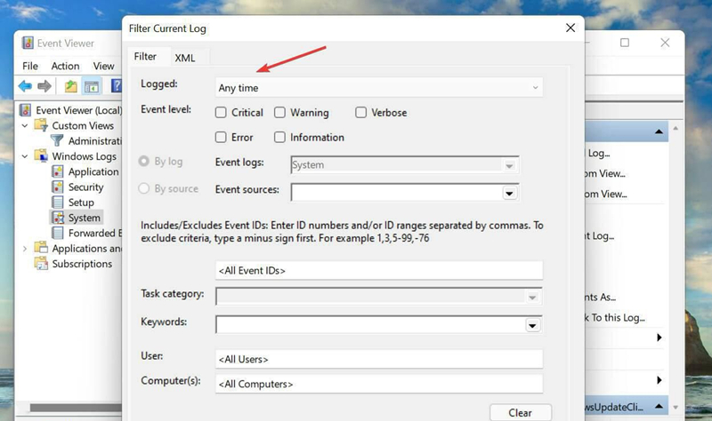 Win11如何过滤错误日志？Win11如何过滤错误日志的方法