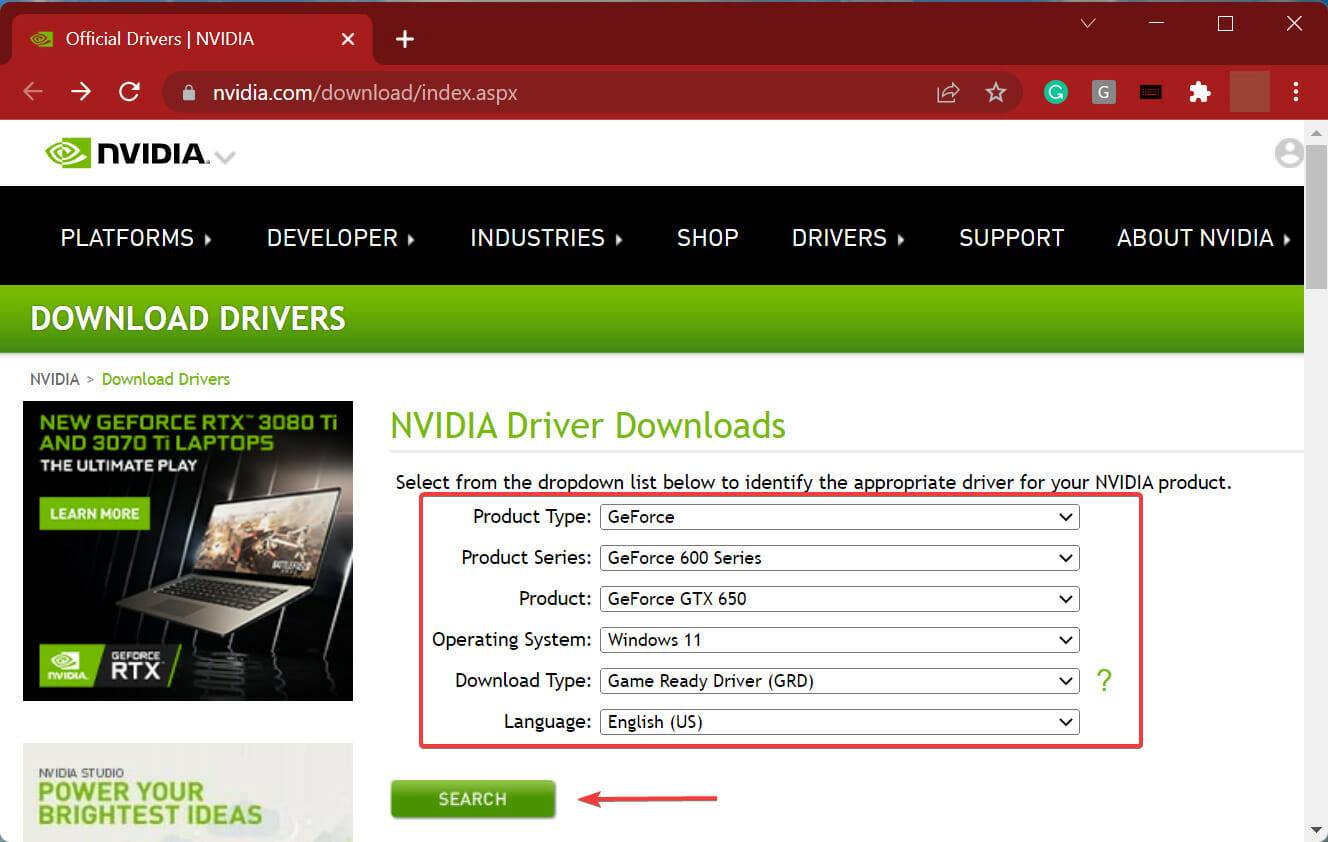 Win11中Nvidia驱动程序崩溃的解决方法
