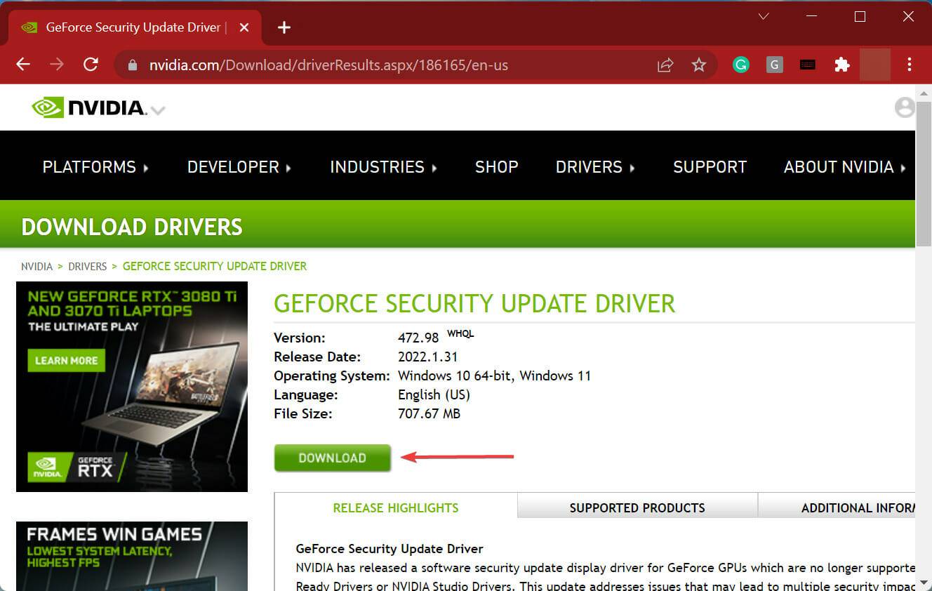 Win11中Nvidia驱动程序崩溃的解决方法