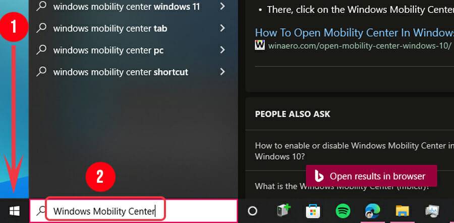 Win11怎么打开Windows移动中心？