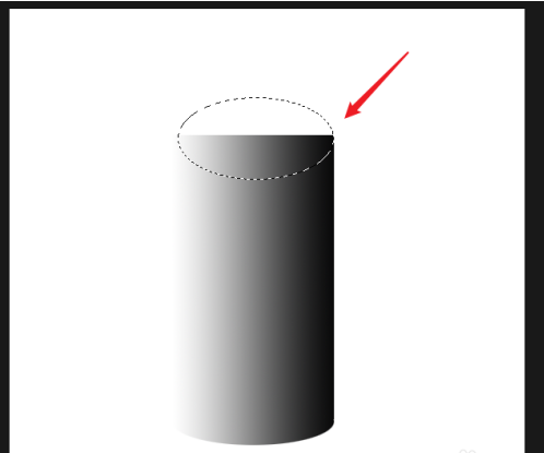 photoshop cs6怎么绘制圆柱体？photoshop cs6绘制圆柱体的方法截图