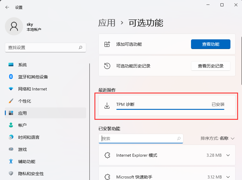 Win11如何安装TPM诊断？Win11启动TPM诊断功能的方法
