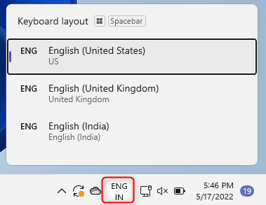 Win11如何显示/隐藏语言栏？