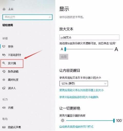 Win10系统系统屏幕放大镜怎么开启？Win10系统开启放大镜模式的方法插图2