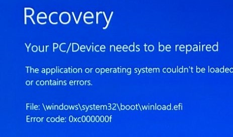 Win10系统蓝屏提示winload.efi 0xc000000f怎么解决？插图