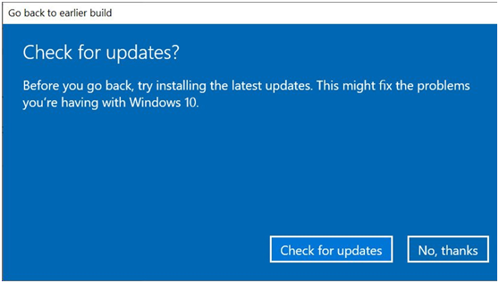 卸载Win10 20H2版本，并降级到以前的版本的操作方法