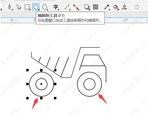 cdr简单的运输车怎么画？coreldraw怎么绘制图形教程