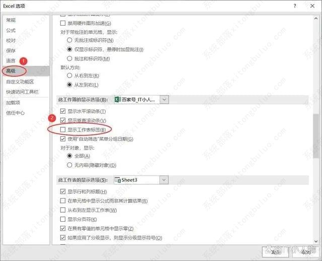 excel怎么隐藏工作表名称栏显示？excel表格工作栏不显示的方法教程