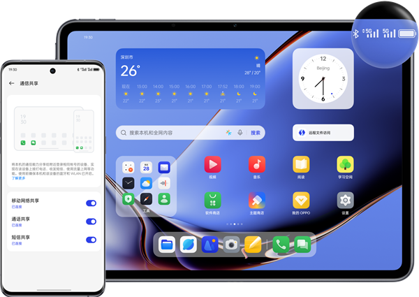 oppopad2通信共享支持哪些手机插图