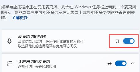 win11麦克风权限设置教程插图3