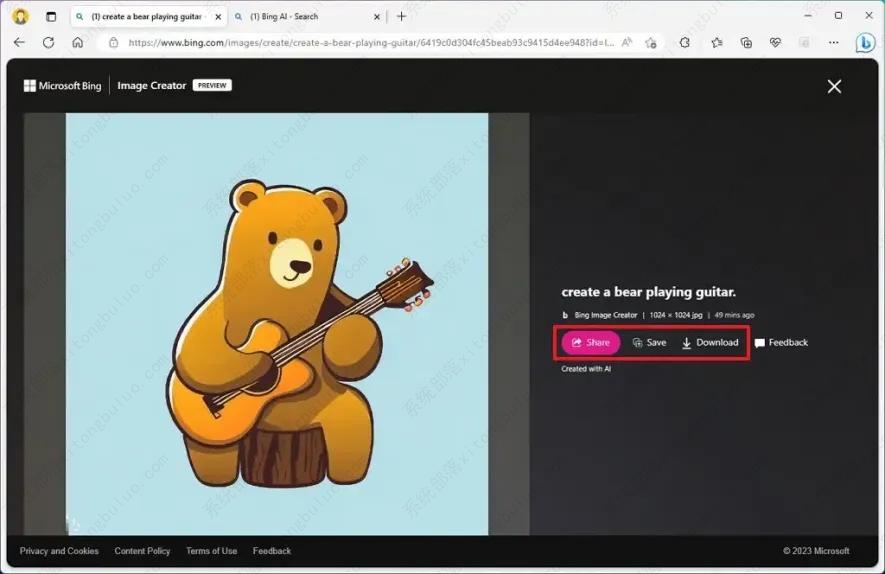 如何在Bing Chat上使用AI创建图像？