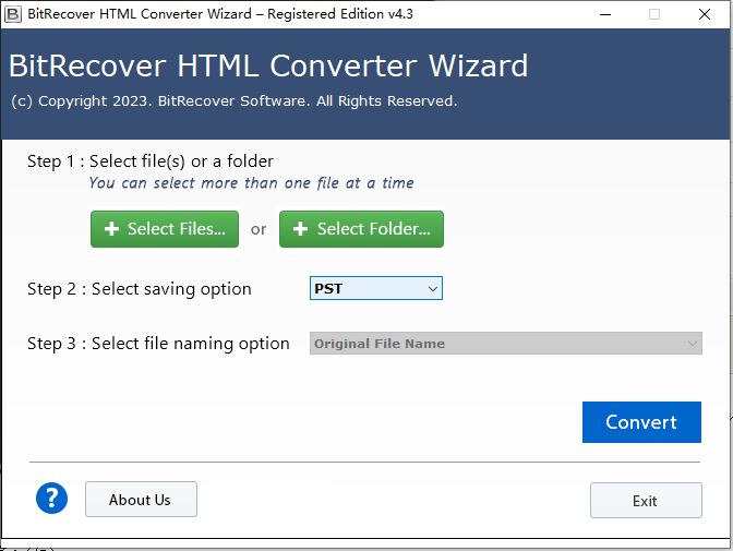 如何免费激活BitRecover HTML Converter Wizard 附激活教程+激活补丁插图