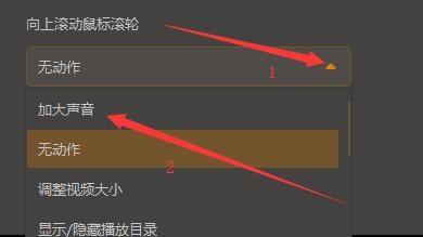 GOMPlayer怎么设置向上滚动鼠标滚轮加大声音