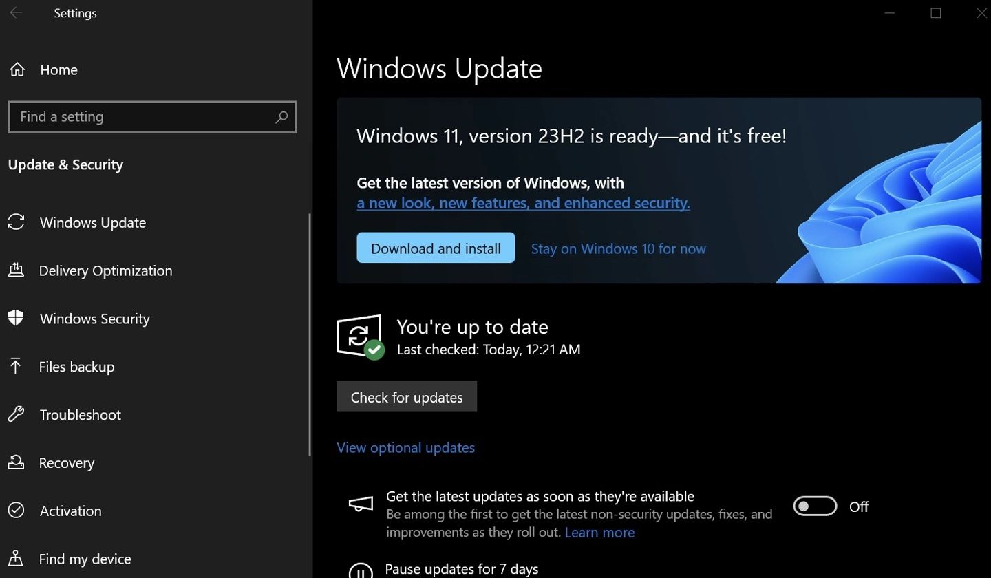 Win10用户可直接升级到Win11 23H2系统（附自动更新修复方法）