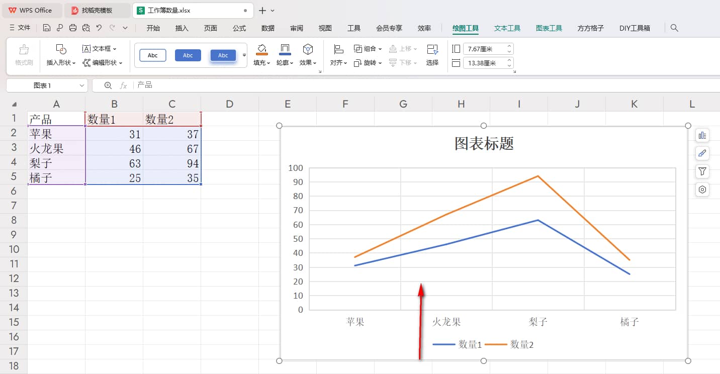 WPS散点图如何转变成折线图 WPS散点图转变成折线图的方法插图3