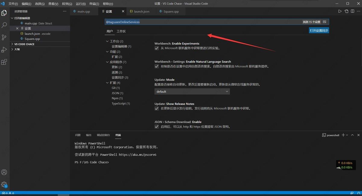 VSCode打开在线服务设置的方法教程