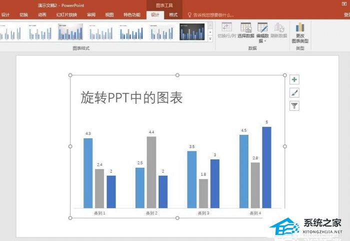 PPT如何旋转图表？PPT旋转图表的教程插图4