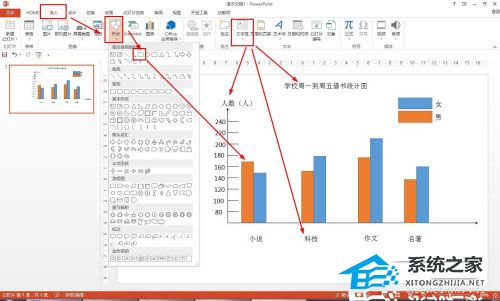 PPT如何绘制复式统计图？PPT复式统计图制作教程插图5