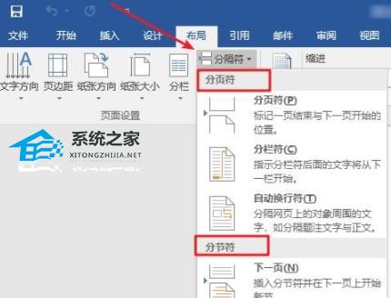 Word如何插入分节符？Word插入分节符的操作方法教学插图2