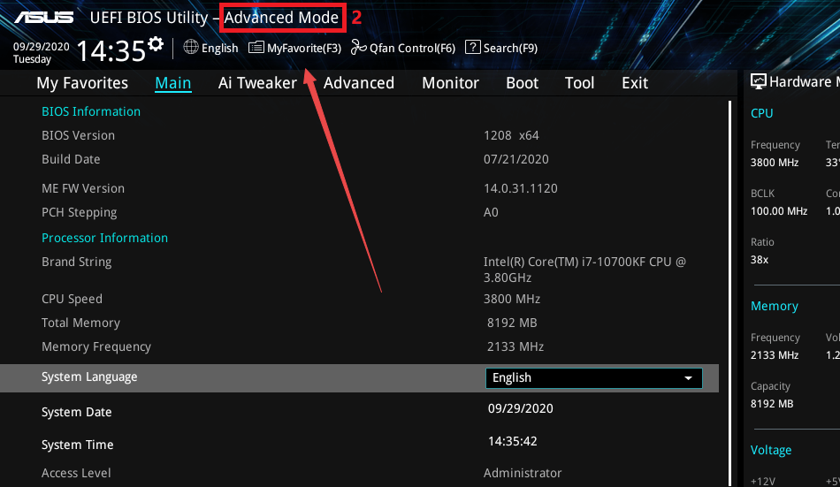 华硕win10vt虚拟化怎么开 华硕电脑vt开启教程win10插图1 华硕win10vt虚拟化怎么开 华硕电脑vt开启教程win10插图1